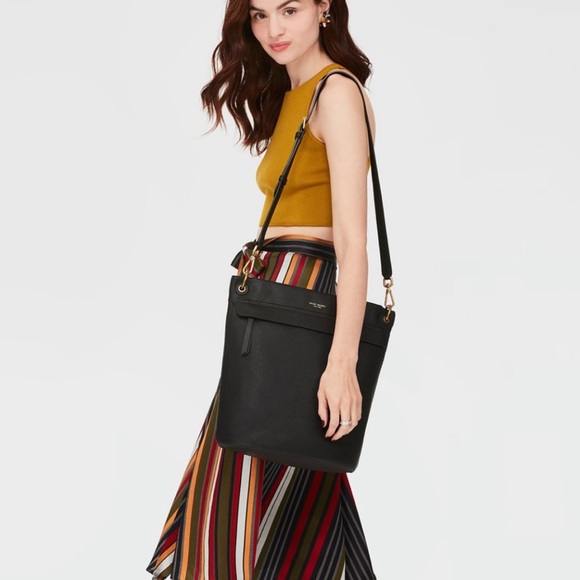 Henri Bendel Sabrina Black Leather Bag - Picture 2 of 5